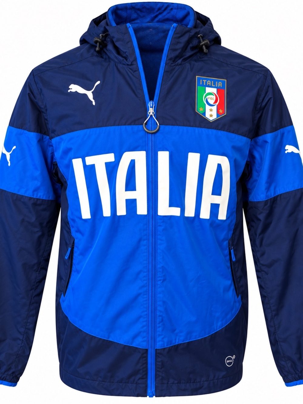 Puma Blue Italia Hooded Performance Jacket